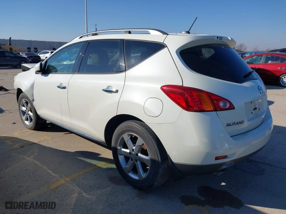 2010 Nissan Murano SL with VIN JN8AZ1MW5AW127604, listed as a IAAI auction lot 40424207 with 144,968 mi miles. Bid and sale history available at carsss.com. Image 3.