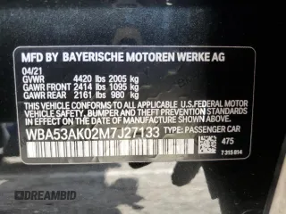 2021 BMW 2 Series 228i with VIN WBA53AK02M7J27133, listed as a Copart auction lot 41282854 with 13,897 mi miles. Bid and sale history available at carsss.com. Image 12.