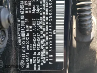 2015 Kia Sorento LX with VIN 5XYKT4A63FG595598, listed as a Copart auction lot 55468395 with 109,932 mi miles and Clean Title. Bid and sale history available at DreamBid. Image 13.