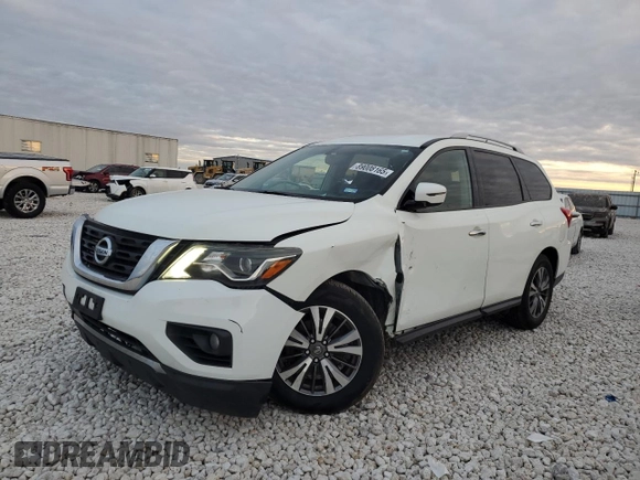 2018 Nissan Pathfinder S with VIN 5N1DR2MN2JC607960, listed as a Copart auction lot 89008165 with 113,557 mi miles and Salvage Title. Bid and sale history available at carsss.com. Image 1.
