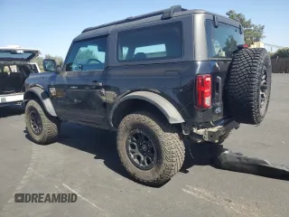 2023 Ford Bronco with VIN 1FMDE5CH2PLA96705, listed as a Copart auction lot 60813415 with 14,760 mi miles and Salvage title. Bid and sale history available at DreamBid. Image 2.