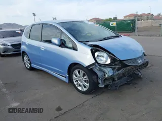 2010 Honda Fit Sport with VIN JHMGE8H48AC025703, listed as a IAAI auction lot 41878642 with 198,469 mi miles. Bid and sale history available at carsss.com. Image 1.