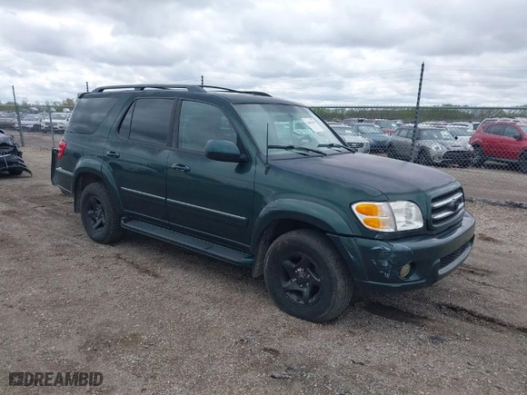 2001 Toyota Sequoia Limited with VIN 5TDBT48A61S040585, listed as a IAAI auction lot 42082703 with 263,203 mi miles. Bid and sale history available at carsss.com. Image 1.