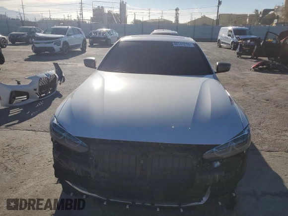 2021 BMW 4 Series M440i xDrive with VIN WBA13AR09MCF51598, listed as a Copart auction lot 46141215 with 23,076 mi miles and Salvage Title. Bid and sale history available at DreamBid. Image 5.