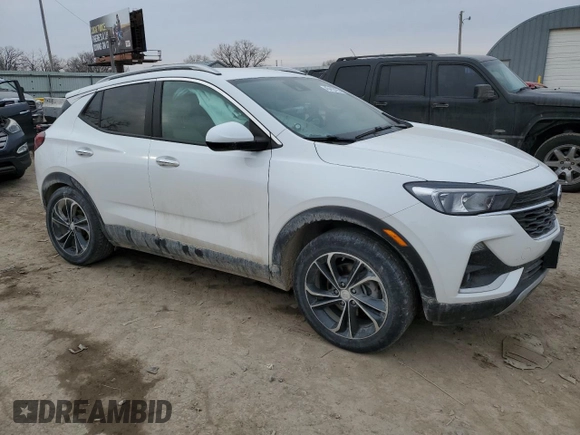 2023 Buick Encore GX Select with VIN KL4MMDS21PB009522, listed as a Copart auction lot 45412475 with 29,155 mi miles and Salvage title. Bid and sale history available at DreamBid. Image 4.