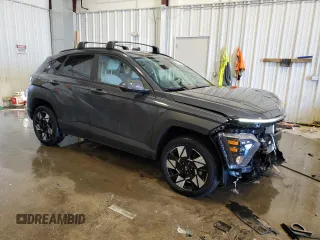 2024 Hyundai Kona SEL with VIN KM8HBCABXRU163075, listed as a Copart auction lot 44780725 with 7,827 mi miles and Salvage Title. Bid and sale history available at carsss.com. Image 4.