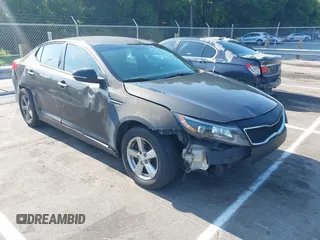 2014 Kia Optima LX with VIN 5XXGM4A77EG346431, listed as a IAAI auction lot 42625979 with 326,823 mi miles and . Bid and sale history available at DreamBid. Image 1.