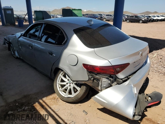 2019 Alfa Romeo Giulia with VIN ZARFAMAN4K7621573, listed as a Copart auction lot 60509535 with Not provided miles and Salvage title. Bid and sale history available at DreamBid. Image 2.