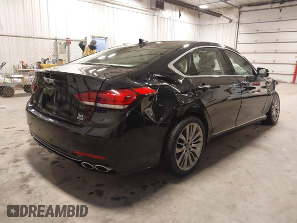 2018 Genesis G80 Ultimate with VIN KMHGN4JF2JU265826, listed as a IAAI auction lot 41749930 with 38,171 mi miles and . Bid and sale history available at carsss.com. Image 4.