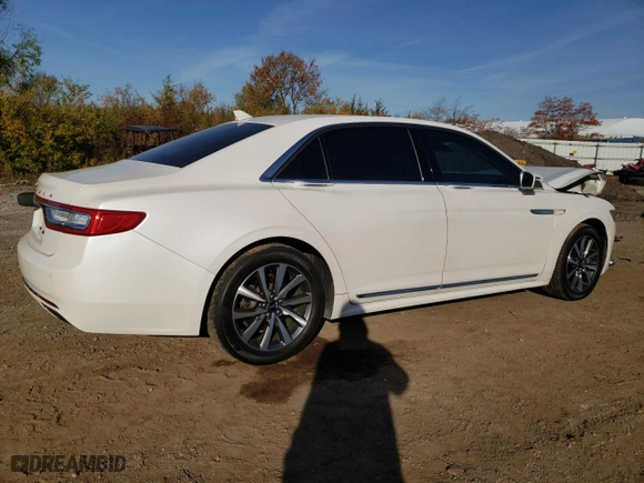 2019 Lincoln Continental Standard with VIN 1LN6L9PK6K5605381, listed as a Copart auction lot 77519584 with 51,412 mi miles and Salvage Title. Bid and sale history available at carsss.com. Image 3.