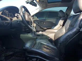 2007 BMW 6 Series 650i with VIN WBAEH13577CR52351, listed as a Copart auction lot 72886154 with 77,410 mi miles and Salvage Title. Bid and sale history available at carsss.com. Image 7.