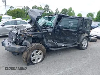2016 Jeep Wrangler Unlimited Sport with VIN 1C4BJWDG1GL288118, listed as a IAAI auction lot 42099893 with 78,774 mi miles and . Bid and sale history available at DreamBid. Image 18.