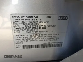 2023 Audi Q5 Prestige with VIN WA1CBAFY8P2011945, listed as a Copart auction lot 50163744 with 16,632 mi miles and Salvage Title. Bid and sale history available at carsss.com. Image 13.