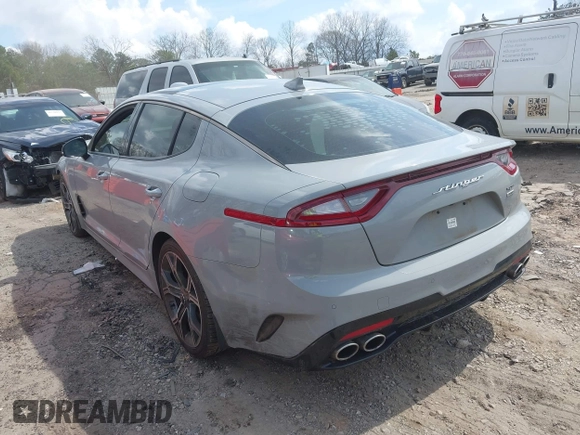2019 Kia Stinger GT1 with VIN KNAE45LCXK6061530, listed as a IAAI auction lot 41750697 with 90,212 mi miles and . Bid and sale history available at DreamBid. Image 3.