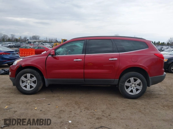2012 Chevrolet Traverse 1LT with VIN 1GNKRGED9CJ330924, listed as a IAAI auction lot 41832593 with 159,303 mi miles and . Bid and sale history available at DreamBid. Image 14.
