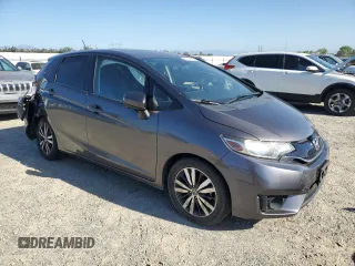 2017 Honda Fit EX-L with VIN JHMGK5H83HS008303, listed as a Copart auction lot 60751815 with 58,700 mi miles and Salvage title. Bid and sale history available at DreamBid. Image 4.
