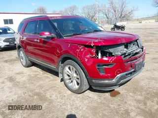 2019 Ford Explorer Limited with VIN 1FM5K8FHXKGB53406, listed as a IAAI auction lot 41906077 with 58,296 mi miles. Bid and sale history available at carsss.com. Image 1.
