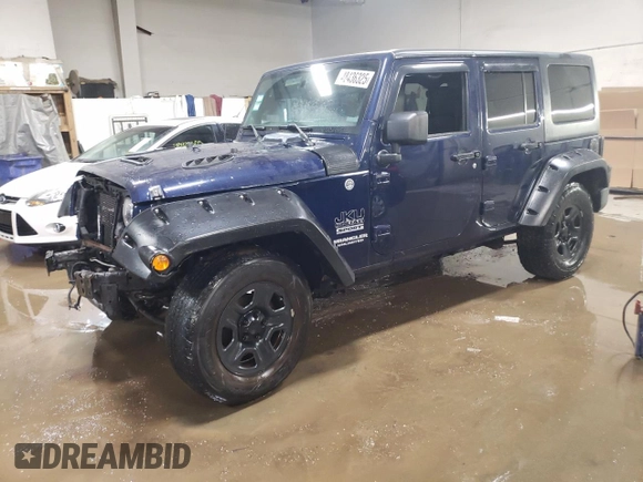 2013 Jeep Wrangler Unlimited Sport z VIN 1C4BJWDG5DL529707, wystawiony jako Copart lot #48436325 z przebiegiem 142 661 mil mil oraz Szkoda całkowita • Salvage title. Historia ofert i sprzedaży dostępna na DreamBid. Obrazek 1.
