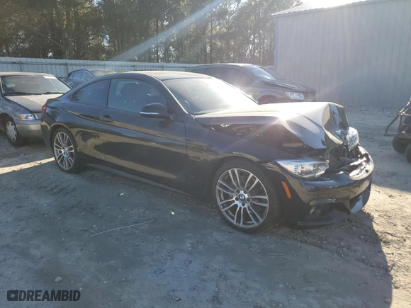 2016 BMW 4 Series 428i with VIN WBA3N7C50GK228896, listed as a Copart auction lot 48187025 with 59,850 mi miles and Salvage Title. Bid and sale history available at carsss.com. Image 4.