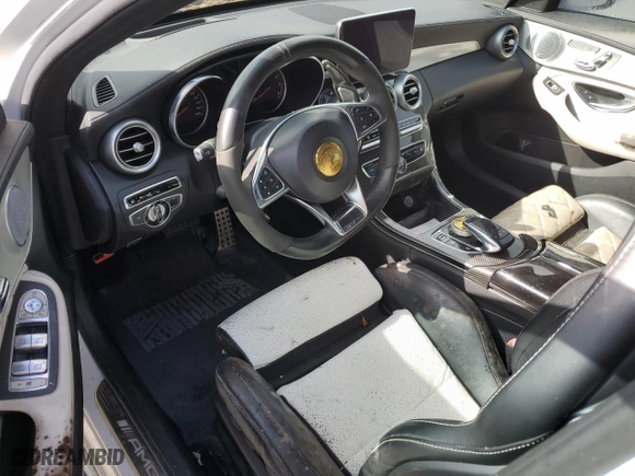 2016 Mercedes-Benz C-Class AMG C 63 S with VIN 55SWF8HB3GU098996, listed as a Copart auction lot 85614514 with 85,422 mi miles and Salvage Title. Bid and sale history available at carsss.com. Image 8.