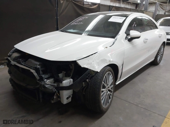 2023 Mercedes-Benz CLA with VIN W1K5J4GB7PN412887, listed as a IAAI auction lot 41657903 with 7,231 mi miles. Bid and sale history available at carsss.com. Image 19.