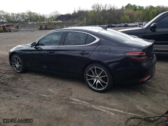 2022 Genesis G70 2.0T with VIN KMTG34TA0NU103227, listed as a Copart auction lot 48777013 with 15,901 mi miles. Bid and sale history available at carsss.com. Image 2.