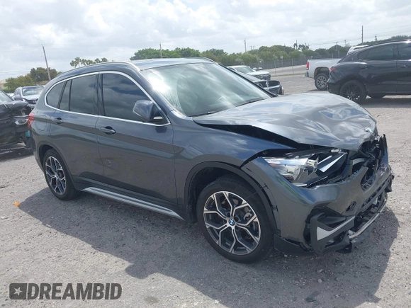 2022 BMW X1 sDrive28i with VIN WBXJG7C00N5U59675, listed as a IAAI auction lot 41915231 with 34,983 mi miles. Bid and sale history available at carsss.com. Image 18.