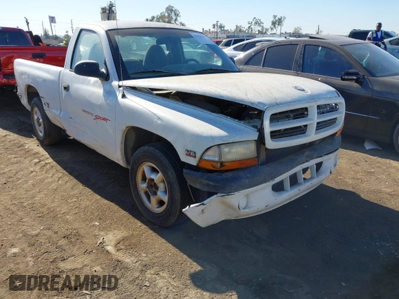 1999 Dodge Dakota SLT with VIN 1B7FL26X1XS190195, listed as a IAAI auction lot 41355250 with 223,174 mi miles. Bid and sale history available at carsss.com. Image 1.