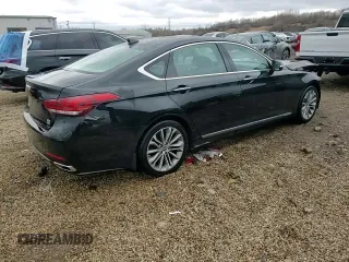 2017 Genesis G80 3.8L with VIN KMHGN4JE9HU175851, listed as a Copart auction lot 50751995 with 97,300 mi miles and Salvage title. Bid and sale history available at DreamBid. Image 13.