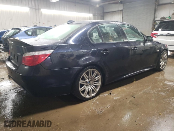 2008 BMW 5 Series 550i with VIN WBANW53598CT53367, listed as a Copart auction lot 43763995 with 178,034 mi miles and Salvage Title. Bid and sale history available at carsss.com. Image 3.