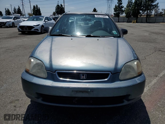 1998 Honda Civic DX with VIN JHMEJ6624WS000450, listed as a Copart auction lot 54217265 with 299,994 mi miles and Salvage Title. Bid and sale history available at carsss.com. Image 5.