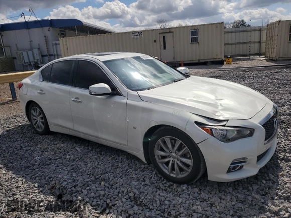2015 Infiniti Q50 Premium with VIN JN1BV7AP7FM334979, listed as a Copart auction lot 48894565 with 150,217 mi miles and Salvage Title. Bid and sale history available at carsss.com. Image 4.