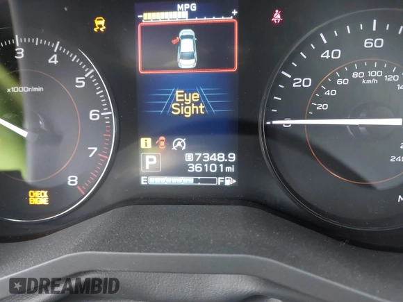 2020 Subaru Crosstrek Premium with VIN JF2GTAEC1L8233844, listed as a IAAI auction lot 41815400 with 36,101 mi miles and . Bid and sale history available at DreamBid. Image 14.