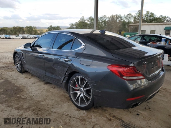 2019 Genesis G70 Advanced with VIN KMTG74LE6KU024096, listed as a Copart auction lot 44221875 with 71,251 mi miles and Salvage Title. Bid and sale history available at carsss.com. Image 2.