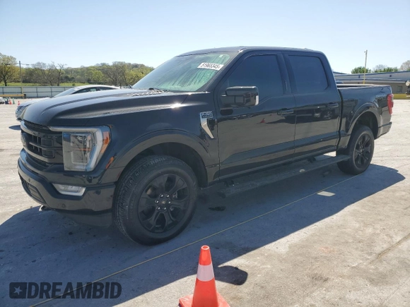 2022 Ford F-150 XL with VIN 1FTFW1E89NFB36368, listed as a Copart auction lot 51965345 with 50,781 mi miles and Salvage Title. Bid and sale history available at DreamBid. Image 1.