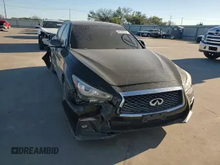 2019 Infiniti Q50 RED SPORT 400 with VIN JN1FV7APXKM761004, listed as a Copart auction lot 80199764 with 88,593 mi miles and Salvage Title. Bid and sale history available at carsss.com. Image 10.