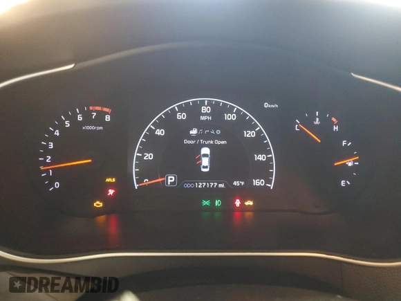 2015 Kia Cadenza Premium with VIN KNALN4D77F5188201, listed as a Copart auction lot 83560754 with 127,177 mi miles and Salvage Title. Bid and sale history available at carsss.com. Image 9.
