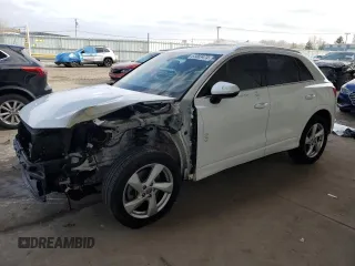 2020 Audi Q3 Premium with VIN WA1AECF33L1123339, listed as a Copart auction lot 83863474 with 54,599 mi miles and Non repairable. Bid and sale history available at DreamBid. Image 1.