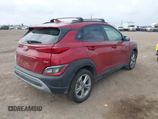 2023 Hyundai Kona SEL with VIN KM8K6CAB1PU061462, listed as a IAAI auction lot 41549269 with 32,599 mi miles. Bid and sale history available at carsss.com. Image 4.