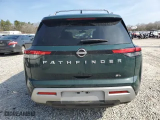 2024 Nissan Pathfinder SL with VIN 5N1DR3CB4RC242402, listed as a Copart auction lot 43834655 with 25,287 mi miles and Salvage Title. Bid and sale history available at carsss.com. Image 6.