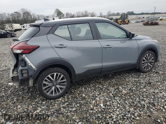 2021 Nissan Kicks SV with VIN 3N1CP5CV0ML470067, listed as a Copart auction lot 45164195 with 35,166 mi miles and Salvage Title. Bid and sale history available at DreamBid. Image 3.