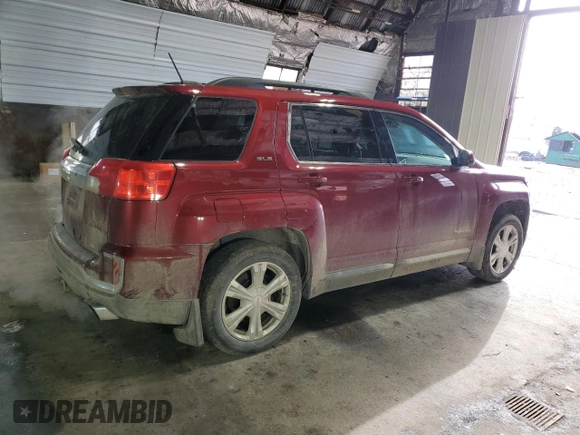 2017 GMC Terrain SLE with VIN 2GKFLTE37H6186164, listed as a Copart auction lot 47924765 with 56,129 mi miles and Salvage Title. Bid and sale history available at carsss.com. Image 3.