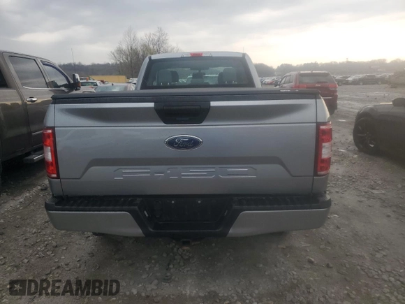 2020 Ford F-150 XL with VIN 1FTEX1C52LKE37506, listed as a Copart auction lot 50596575 with 75,648 mi miles and Salvage Title. Bid and sale history available at DreamBid. Image 6.