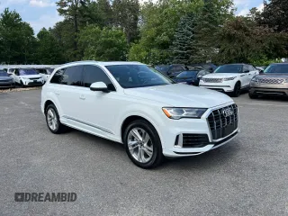 2021 Audi Q7 Premium Plus z VIN WA1LXAF70MD014010, wystawiony jako Copart lot #60938945 z przebiegiem 98 878 mil mil oraz Czysty tytuł • Clean title. Historia ofert i sprzedaży dostępna na DreamBid. Obrazek 1.