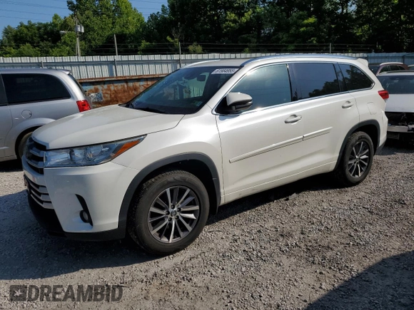 2018 Toyota Highlander SE with VIN 5TDJZRFH5JS536369, listed as a Copart auction lot 61564955 with 130,185 mi miles and Salvage title. Bid and sale history available at DreamBid. Image 1.
