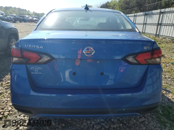 2021 Nissan Versa SV with VIN 3N1CN8EV2ML921763, listed as a Copart auction lot 51746795 with 32,891 mi miles and Salvage Title. Bid and sale history available at DreamBid. Image 6.