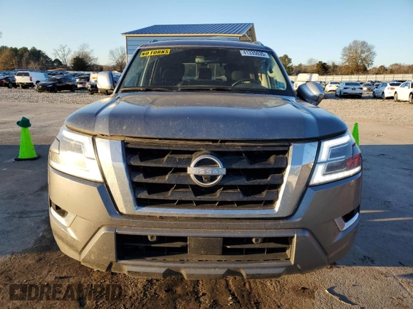 2023 Nissan Armada Platinum with VIN JN8AY2CC3P9181149, listed as a Copart auction lot 41335035 with 42,753 mi miles and Salvage Title. Bid and sale history available at carsss.com. Image 5.