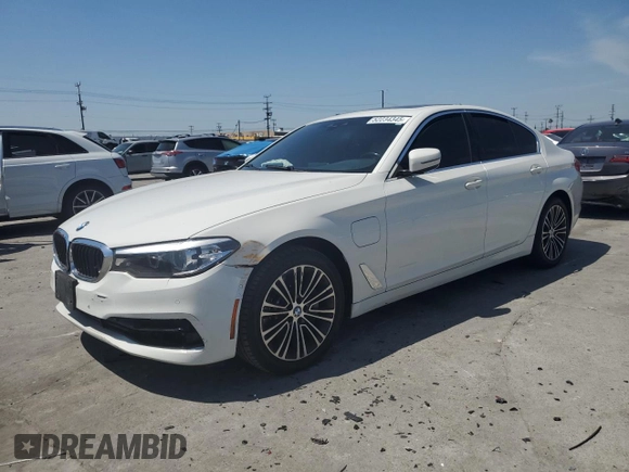 2020 BMW 5 Series 530e with VIN WBAJA9C07LCD42789, listed as a Copart auction lot 52234345 with Not Provided miles and Salvage Title. Bid and sale history available at DreamBid. Image 1.