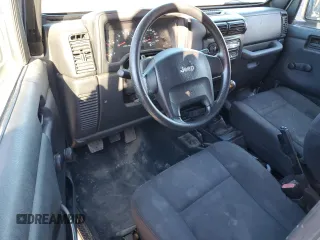 2006 Jeep Wrangler SE with VIN 1J4FA29156P769781, listed as a Copart auction lot 43498595 with 0 mi miles and Non Repairable. Bid and sale history available at carsss.com. Image 8.