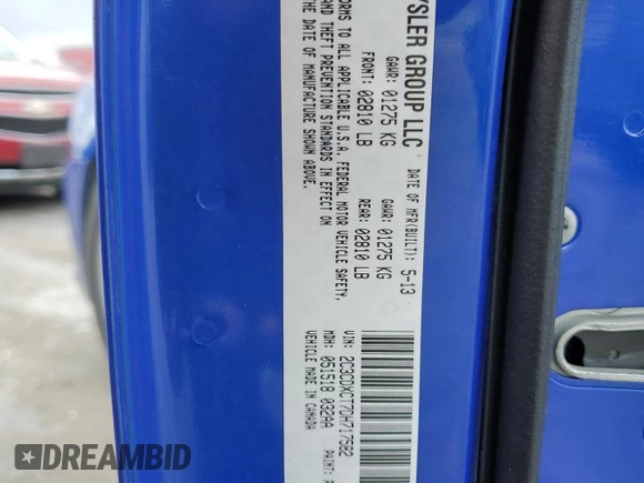 2013 Dodge Charger RT with VIN 2C3CDXCT7DH717582, listed as a Copart auction lot 49320534 with 169,717 mi miles and Salvage Title. Bid and sale history available at carsss.com. Image 12.